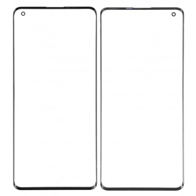 Replacement Front Glass For Oppo Find X2 Pro Black By - Maxbhi Com