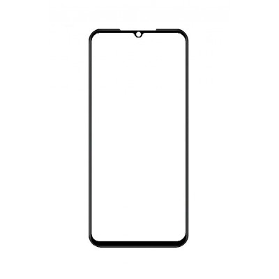 Replacement Front Glass For Xiaomi Mi 10 Youth 5g Black By - Maxbhi Com