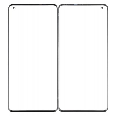 Replacement Front Glass For Oppo Find X2 Black By - Maxbhi Com