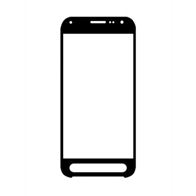 Replacement Front Glass For Samsung Galaxy Xcover Fieldpro Black By - Maxbhi Com