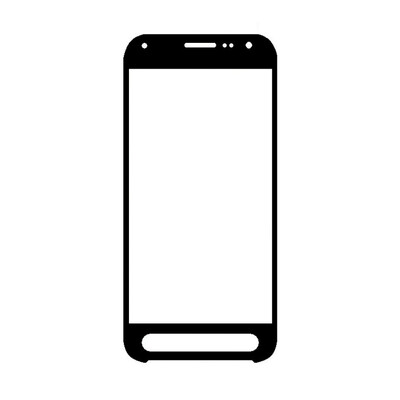 Replacement Front Glass For Samsung Galaxy Xcover Fieldpro Black By - Maxbhi Com