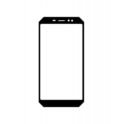 Replacement Front Glass For Ulefone Armor X7 Black By - Maxbhi Com