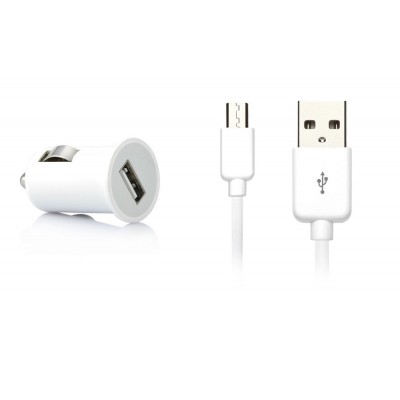 Car Charger for Lava Iris 405 Plus with USB Cable