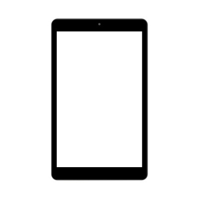 Touch Screen Digitizer For Alcatel 3t 8 Black By - Maxbhi Com