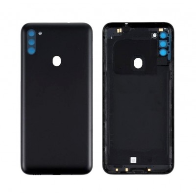 Back Panel Cover For Samsung Galaxy M11 Black - Maxbhi Com