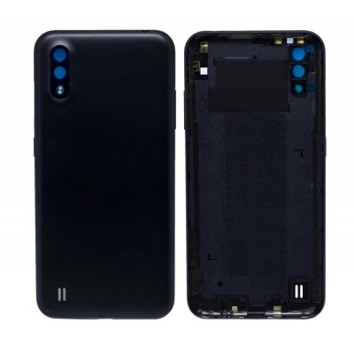 Back Panel Cover For Samsung Galaxy M01 Black - Maxbhi Com