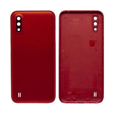 Back Panel Cover For Samsung Galaxy M01 Red - Maxbhi Com