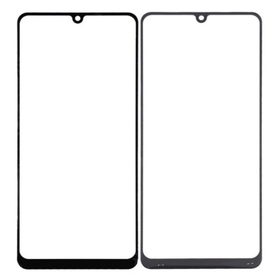 Replacement Front Glass For Samsung Galaxy A31 Black By - Maxbhi Com