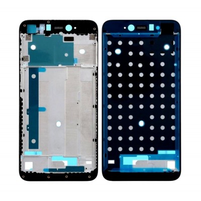 Lcd Frame Middle Chassis For Xiaomi Redmi Y1note 5a Black By - Maxbhi Com