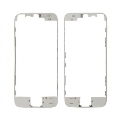 Lcd Frame Middle Chassis For Apple Iphone 5 White Silver By - Maxbhi Com