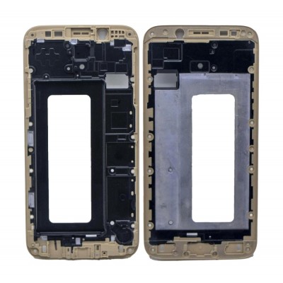 Lcd Frame Middle Chassis For Samsung Galaxy J7 Pro Gold By - Maxbhi Com