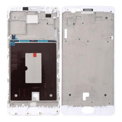 Lcd Frame Middle Chassis For Oneplus 3 White By - Maxbhi Com