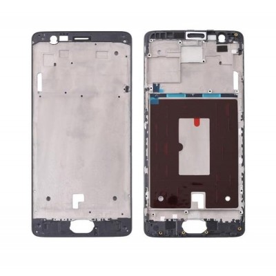 Lcd Frame Middle Chassis For Oneplus 3t Gunmetal By - Maxbhi Com