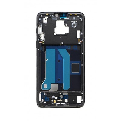 Lcd Frame Middle Chassis For Oneplus 6 Black By - Maxbhi Com