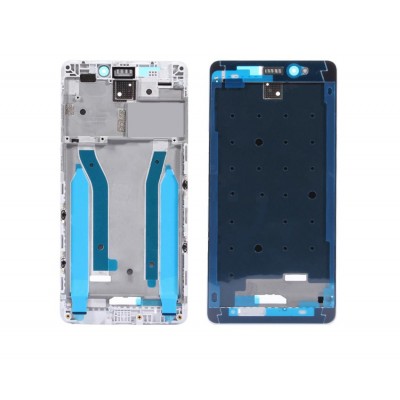 Lcd Frame Middle Chassis For Xiaomi Redmi 4 32gb White By - Maxbhi Com