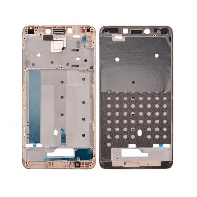 Lcd Frame Middle Chassis For Xiaomi Redmi Note 4 Mediatek Gold By - Maxbhi Com