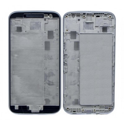 Lcd Frame Middle Chassis For Moto G4 Plus White By - Maxbhi Com