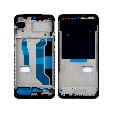 Lcd Frame Middle Chassis For Realme 3 Pro White By - Maxbhi Com