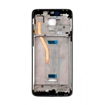 Lcd Frame Middle Chassis For Xiaomi Redmi Note 8 Pro Black By - Maxbhi Com