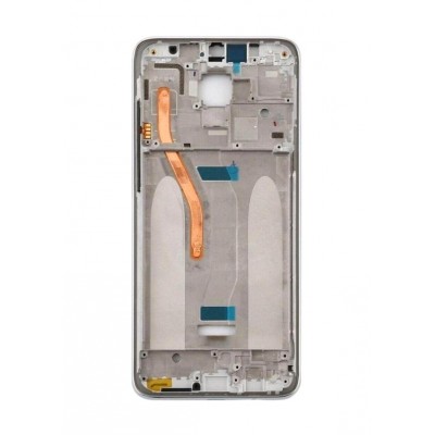 Lcd Frame Middle Chassis For Xiaomi Redmi Note 8 Pro White By - Maxbhi Com