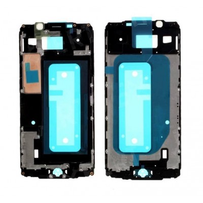 Lcd Frame Middle Chassis For Samsung Galaxy A7 2016 Black By - Maxbhi Com
