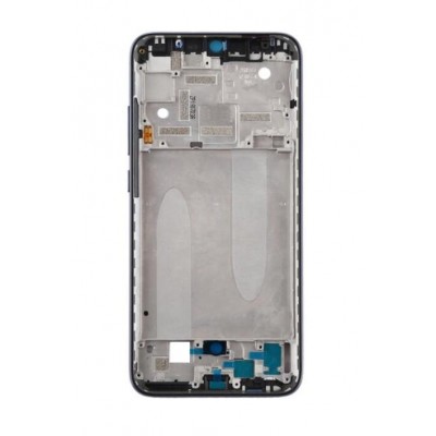 Lcd Frame Middle Chassis For Xiaomi Mi A3 Black By - Maxbhi Com
