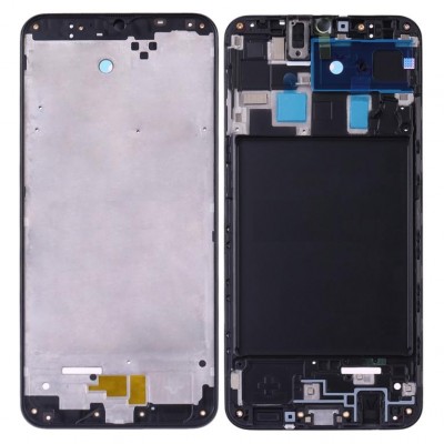 Lcd Frame Middle Chassis For Samsung Galaxy A20 Black By - Maxbhi Com