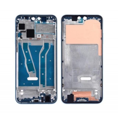 Lcd Frame Middle Chassis For Huawei Y9 2019 Blue By - Maxbhi Com