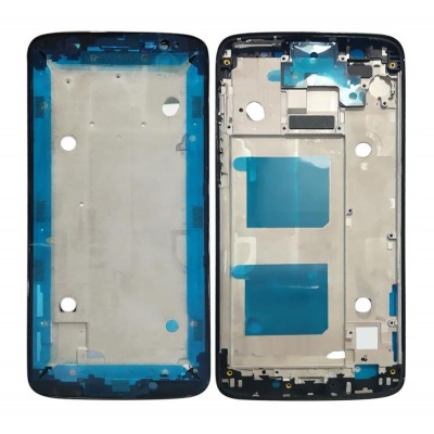 Lcd Frame Middle Chassis For Motorola Moto G6 Black By - Maxbhi Com