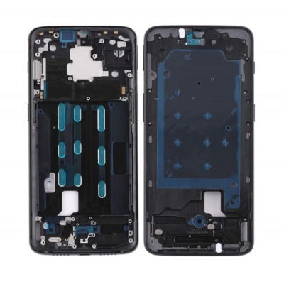 Lcd Frame Middle Chassis For Oneplus 6t Black By - Maxbhi Com