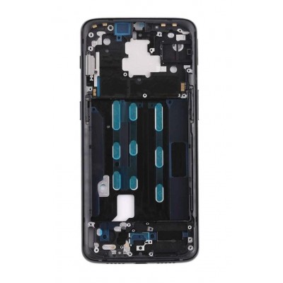 Lcd Frame Middle Chassis For Oneplus 6t Black By - Maxbhi Com