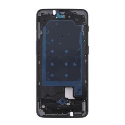 Lcd Frame Middle Chassis For Oneplus 6t Black By - Maxbhi Com
