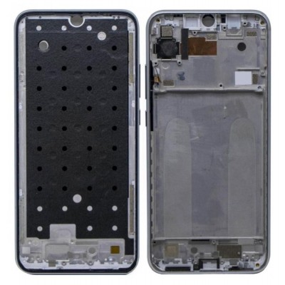 Lcd Frame Middle Chassis For Xiaomi Redmi Note 7 White By - Maxbhi Com