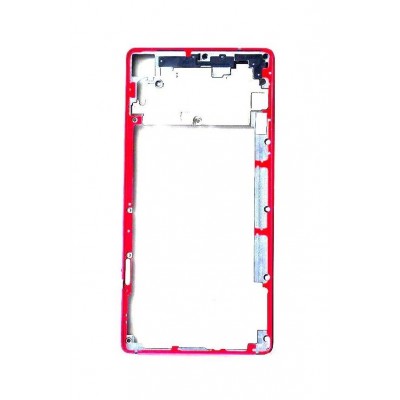 Lcd Frame Middle Chassis For Lenovo Vibe Shot Red By - Maxbhi Com
