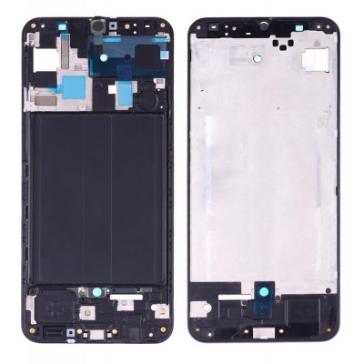 Lcd Frame Middle Chassis For Samsung Galaxy A50 Black By - Maxbhi Com