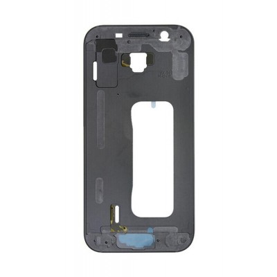 Lcd Frame Middle Chassis For Samsung Galaxy A5 2017 Black By - Maxbhi Com