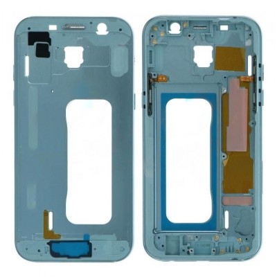 Lcd Frame Middle Chassis For Samsung Galaxy A5 2017 Blue By - Maxbhi Com