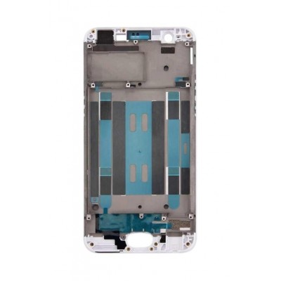 Lcd Frame Middle Chassis For Oppo A57 White By - Maxbhi Com