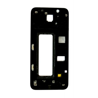 Lcd Frame Middle Chassis For Samsung Galaxy A6 Plus 2018 Black By - Maxbhi Com