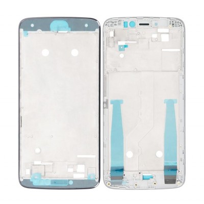 Lcd Frame Middle Chassis For Moto E4 Plus 32gb Black By - Maxbhi Com