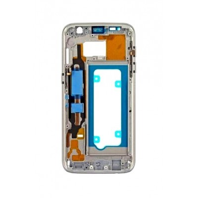 Lcd Frame Middle Chassis For Samsung Galaxy S7 Edge Silver By - Maxbhi Com