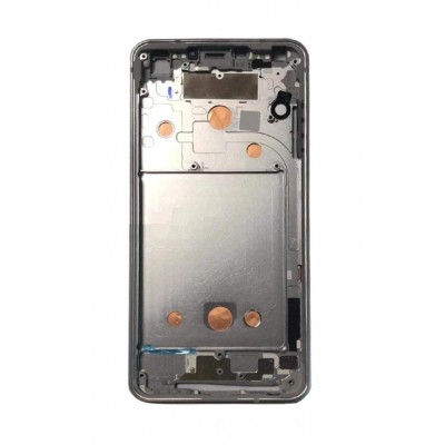 Lcd Frame Middle Chassis For Lg G6 Silver By - Maxbhi Com