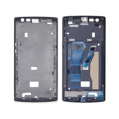 Lcd Frame Middle Chassis For Oneplus One Black By - Maxbhi Com