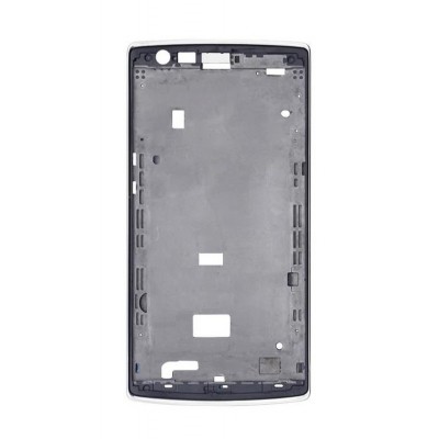 Lcd Frame Middle Chassis For Oneplus One Black By - Maxbhi Com