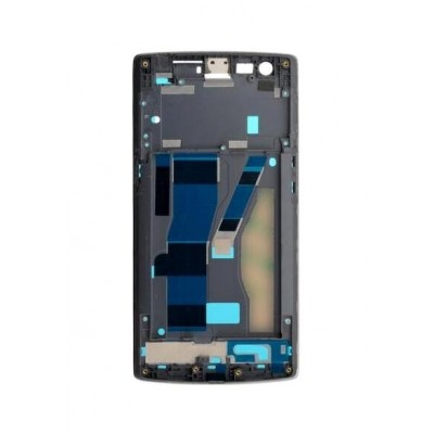 Lcd Frame Middle Chassis For Oneplus One White By - Maxbhi Com