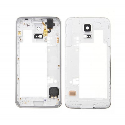 Lcd Frame Middle Chassis For Samsung Galaxy S5 Smg900h Blue By - Maxbhi Com