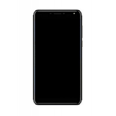 Lcd Frame Middle Chassis For Intex Cloud S9 Black By - Maxbhi Com