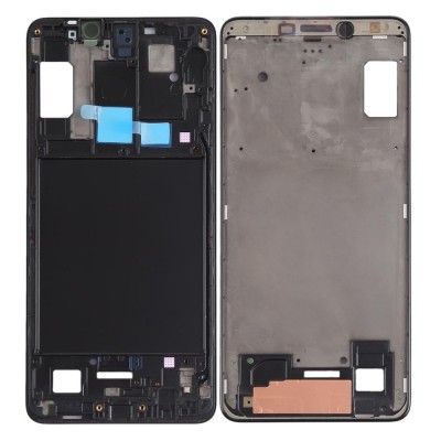 Lcd Frame Middle Chassis For Samsung Galaxy A9 2018 Black By - Maxbhi Com