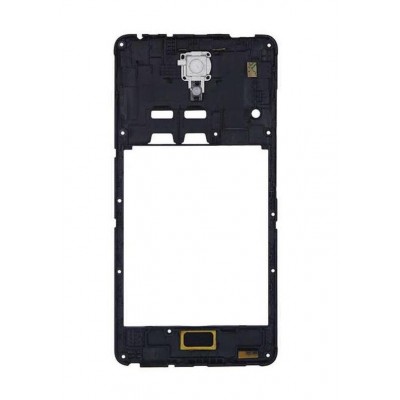 Lcd Frame Middle Chassis For Xiaomi Redmi 2 Black By - Maxbhi Com