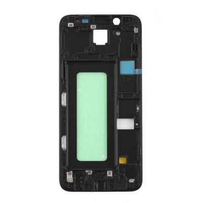Lcd Frame Middle Chassis For Samsung Galaxy A6 2018 Black By - Maxbhi Com